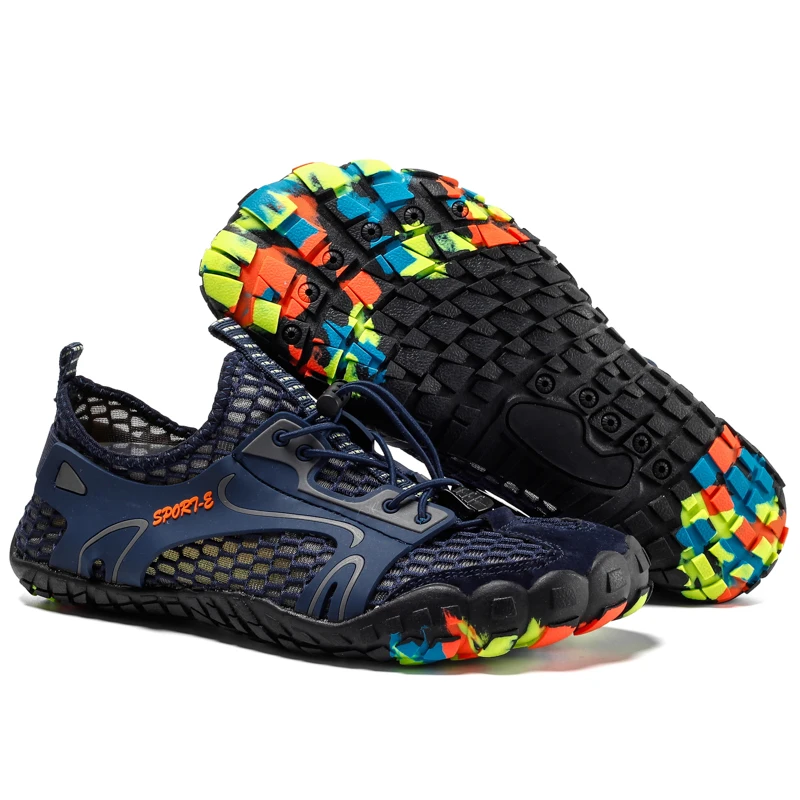 Sapatos de Wading Masculinos Antiderrapantes, de Secagem Rápida, Resistentes ao Desgaste, Sapatos Elásticos para Uso Descalço, para Piscina, Yoga, Camping, Viagens, Esportes Aquáticos - Imagem 9