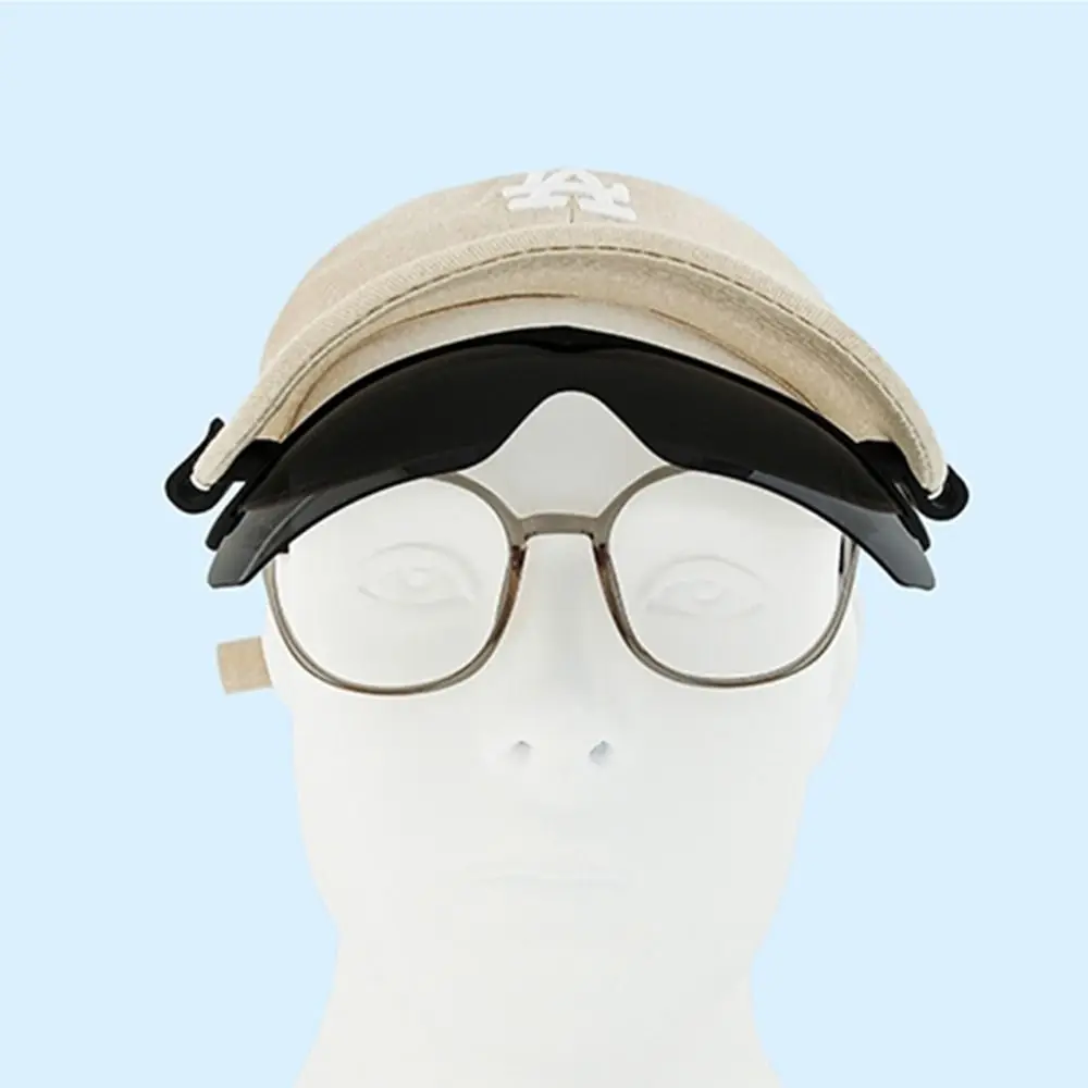 UV Protection Clip Cap Sports Polarized Sunglasses Flip-Up Cover Adjustable Fishing Biking Eyewear Outdoor Sports Universal - Imagem 2