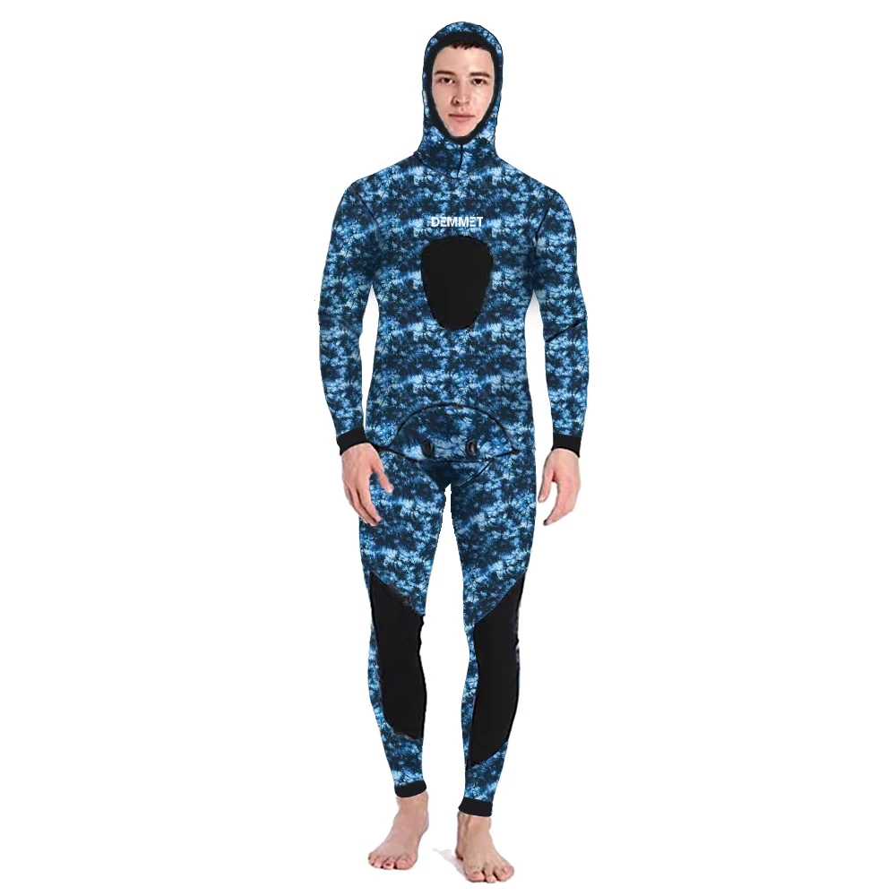 Terno com capuz de mergulho em neoprene para homens, capuz quente para surfe, zíper frontal, mergulho, pesca submarina, 3mm, 5mm, inverno, 2022 - Imagem 5