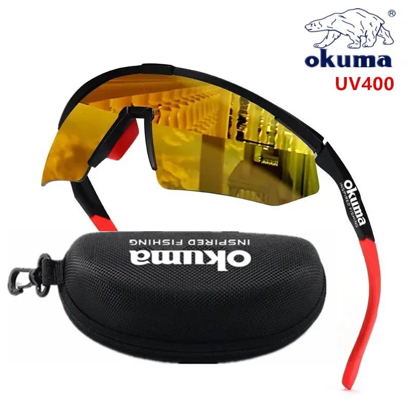 Okuma Fishing Sunglasses for Men and Women, Driving, Cycling, Hunting, Hiking, Fishing, UV400 Anti UV Glasses