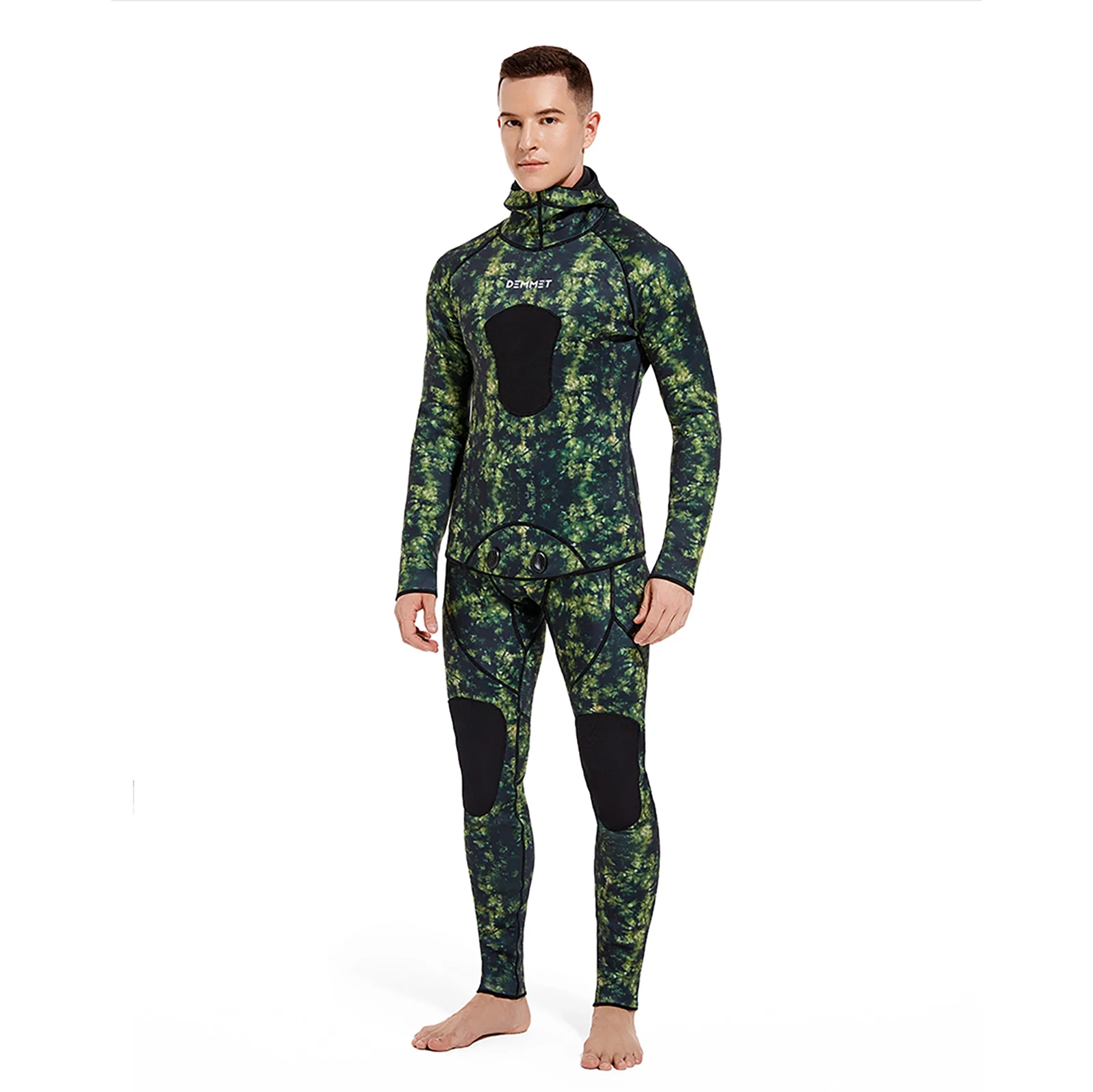 Terno com capuz de mergulho em neoprene para homens, capuz quente para surfe, zíper frontal, mergulho, pesca submarina, 3mm, 5mm, inverno, 2022 - Imagem 11