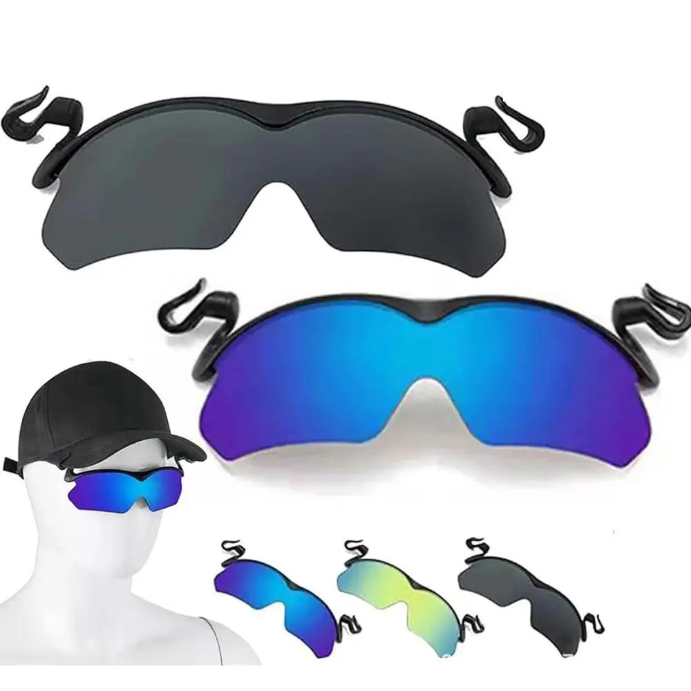 UV Protection Clip Cap Sports Polarized Sunglasses Flip-Up Cover Adjustable Fishing Biking Eyewear Outdoor Sports Universal - Imagem 4
