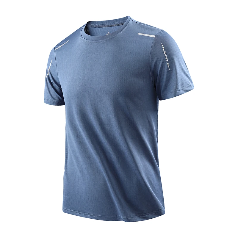 CHRLCK Men's Running Quick Drying T-shirts Breathable Hiking Fishing Tees Soft Elasticity Outdoor Sports Short Shirt Summer - Imagem 11