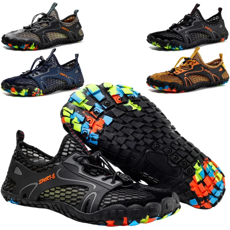 Sapatos de Wading Masculinos Antiderrapantes, de Secagem Rápida, Resistentes ao Desgaste, Sapatos Elásticos para Uso Descalço, para Piscina, Yoga, Camping, Viagens, Esportes Aquáticos - Imagem 3