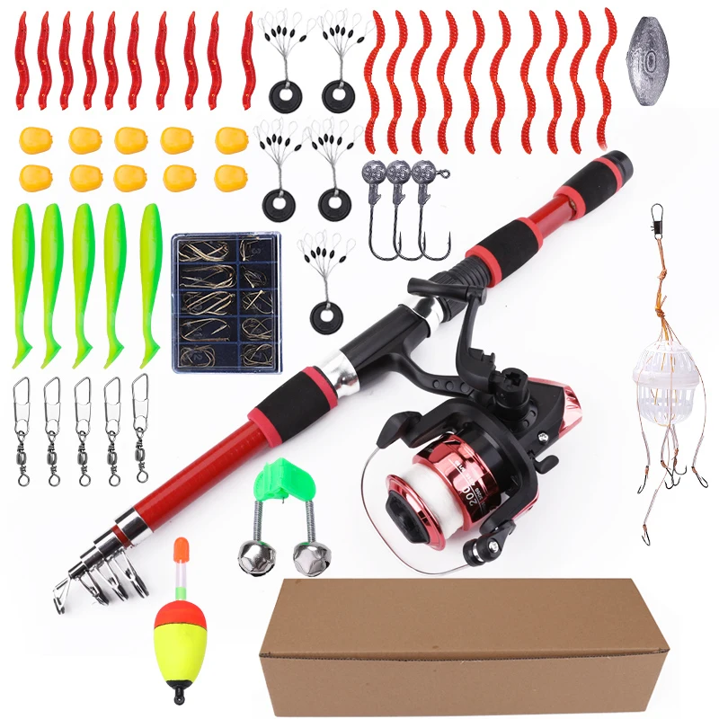 Ftk 1.8m portátil fiação vara de pesca carretel kits completos fibra carbono carpa vara roda conjunto viagem acessório - Imagem 17