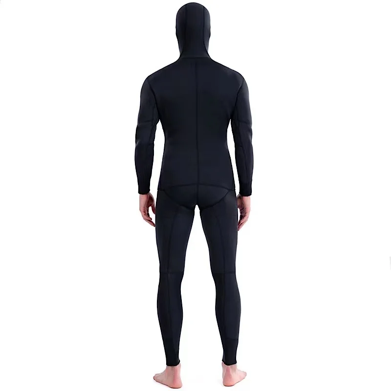 2024 Neoprene Scuba Diving wetsuit1.5/ 3MM Winter Warm Men Hood Surfing Front Zipper Snorkeling Spearfishing Hooded Diving Suit - Imagem 2