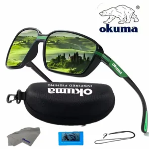Os novos óculos de sol polarizados quadrados da OKUMA para ciclismo, viagens e atividades ao ar livre, para homens e mulheres, ideais para dirigir e pescar.