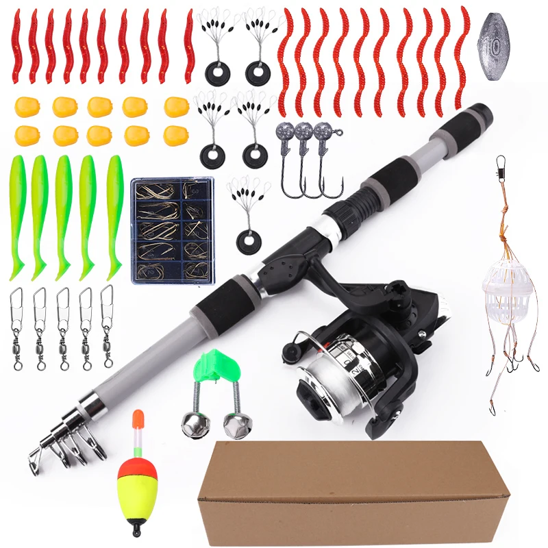 Ftk 1.8m portátil fiação vara de pesca carretel kits completos fibra carbono carpa vara roda conjunto viagem acessório - Imagem 15