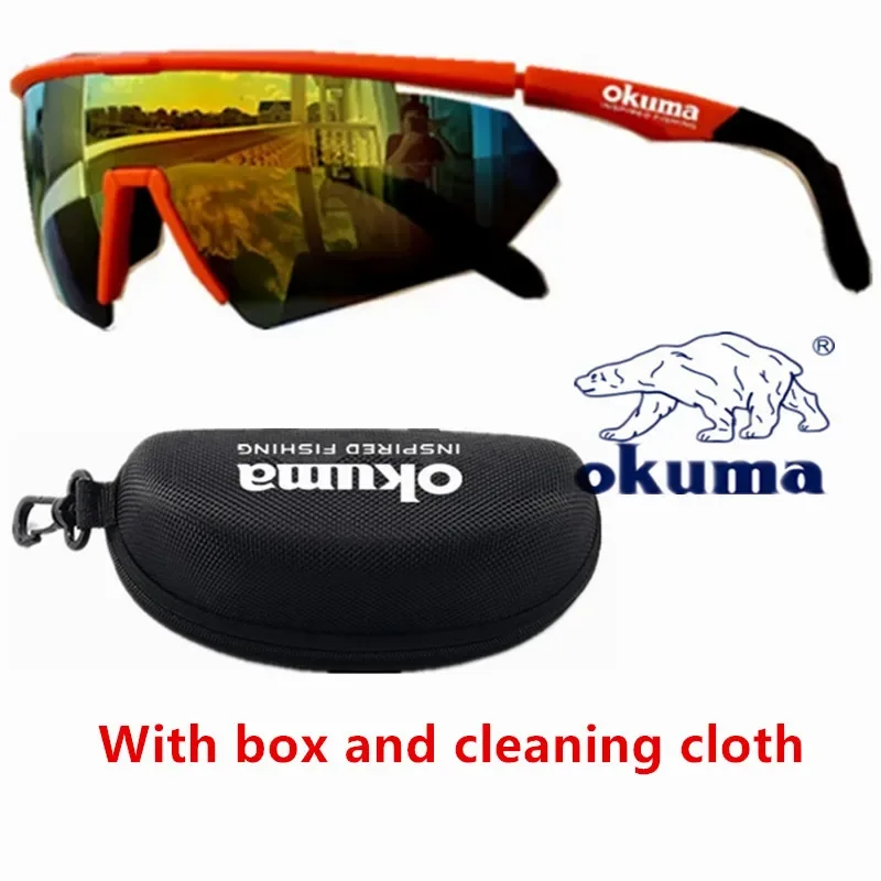 Okuma Fishing Sunglasses for Men and Women, Driving, Cycling, Hunting, Hiking, Fishing, UV400 Anti UV Glasses - Imagem 9