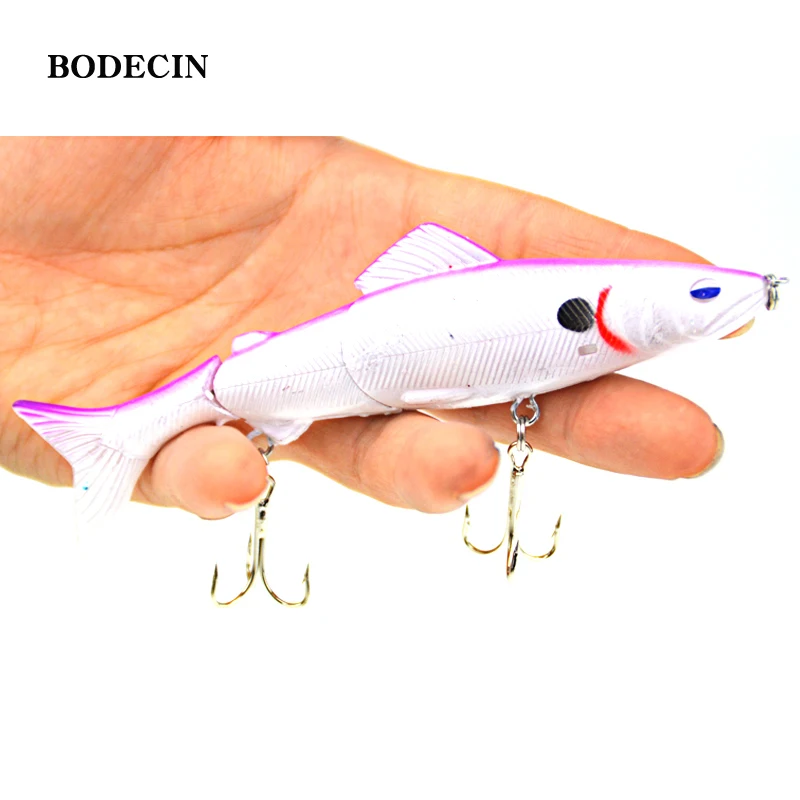 Isca BODECIN Minnow Peixinho, Olhos 3D, Som de Atração, Água Doce e Salgada, 1 Unidade - Imagem 2