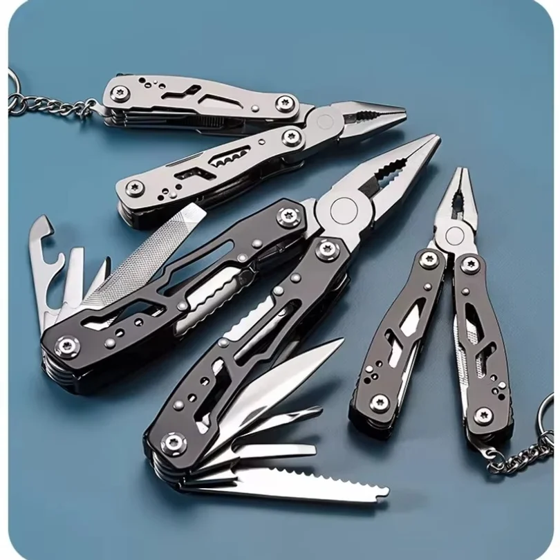 Alicate dobrável 11 em 1, portátil, ferramenta multifuncional tipo faca combinada, ferramenta de bolso, ferramenta manual para sobrevivência ao ar livre. - Imagem 4