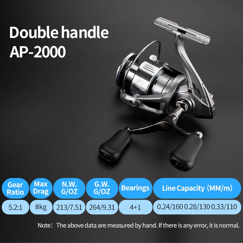Carretilha de Pesca Huidiao Stella 2000-7000 4+1BB 16KG de Arrasto Máximo Zero Play com Manivela Dupla para Água Doce e Salgada - Imagem 9