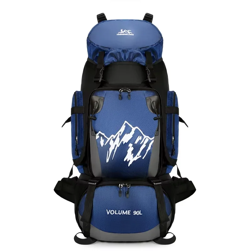 Mochila Tática 90L/100L, Sistema de Fixação Modular, Náilon Impermeável, Antifurto, para Montanhismo e Caminhada - Imagem 11