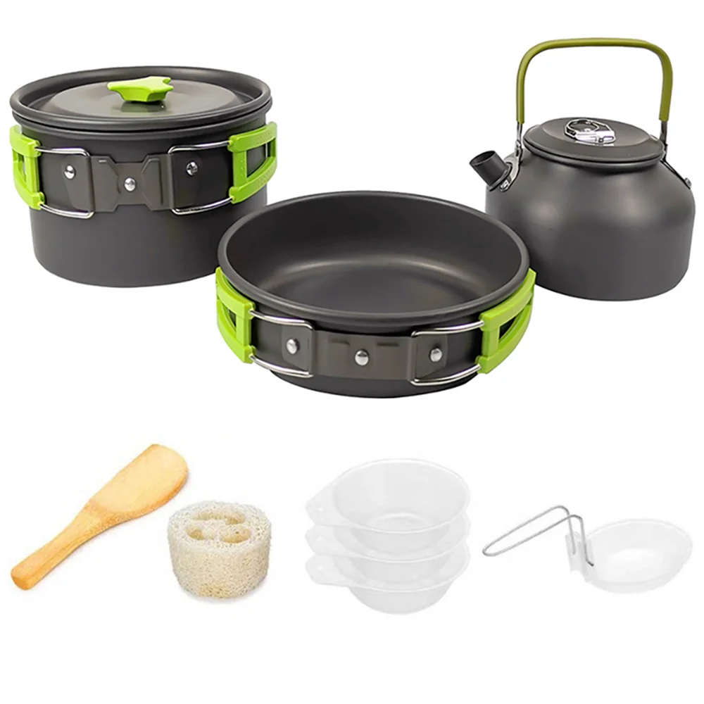 Conjunto Utensílios Cozinha ZCTYHPGACN, Liga de Alumínio, Apto para Alimentos, Leve e Resistente, para Acampamento e Uso Geral. - Imagem 11