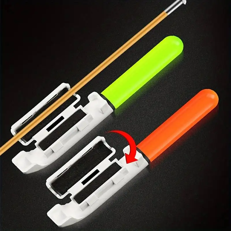 Luz LED Removível para colocar em vara de pesca flutuante luminosa, Bateria CR425 3,6V, Recarga USB, À Prova d'Água, para Pesca Noturna - Imagem 4