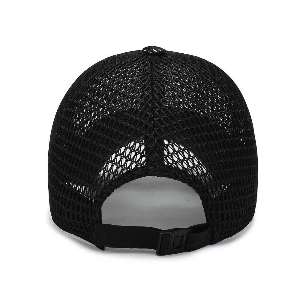 Chapéu masculino de verão leve malha de secagem rápida boné para o ar livre proteção solar aba larga. - Imagem 4