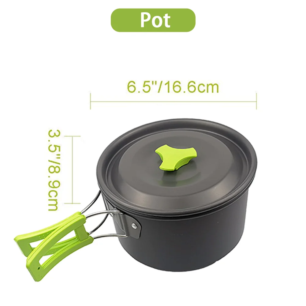 Conjunto Utensílios Cozinha ZCTYHPGACN, Liga de Alumínio, Apto para Alimentos, Leve e Resistente, para Acampamento e Uso Geral. - Imagem 9