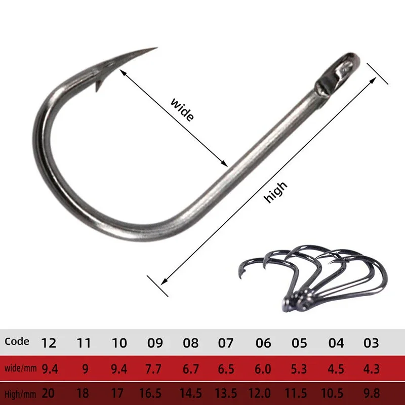 Kit de Anzóis de Pesca em Aço Carbono – Ultra Afiado e Resistente - Imagem 9