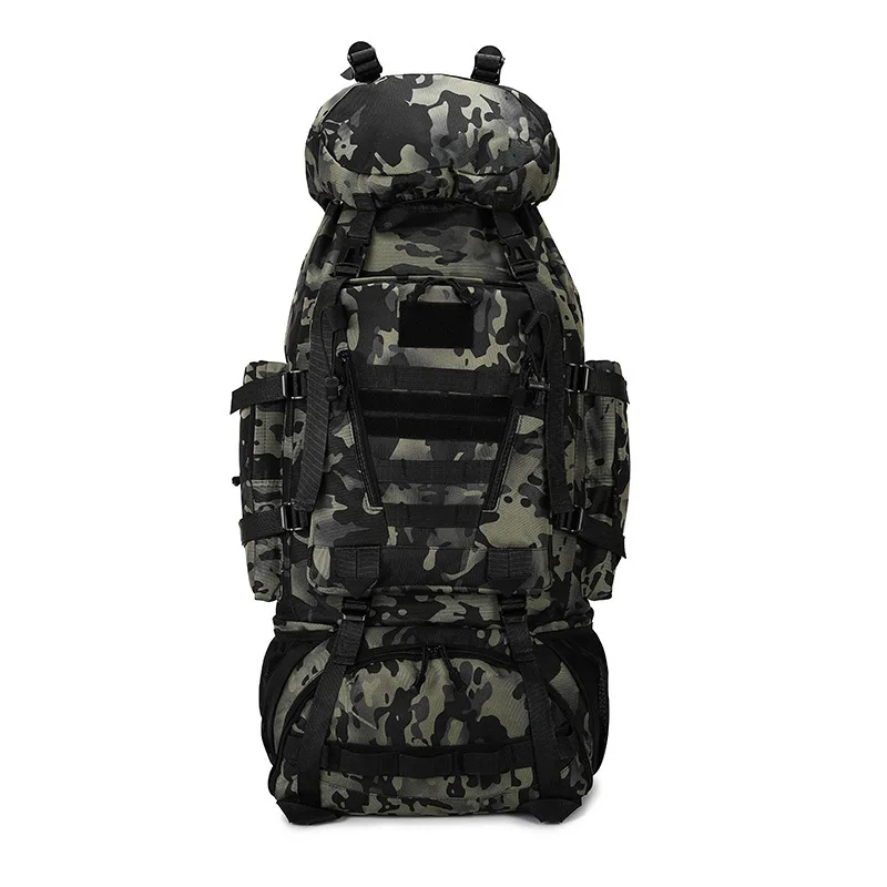 Mochila Tática 90L/100L, Sistema de Fixação Modular, Náilon Impermeável, Antifurto, para Montanhismo e Caminhada - Imagem 12