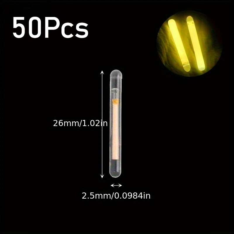 Bastão de Luz Fluorescente para Pesca 2.5/4.5mm Fireflies - Luzes para Vara de Pesca que Brilham no Escuro. - Imagem 15