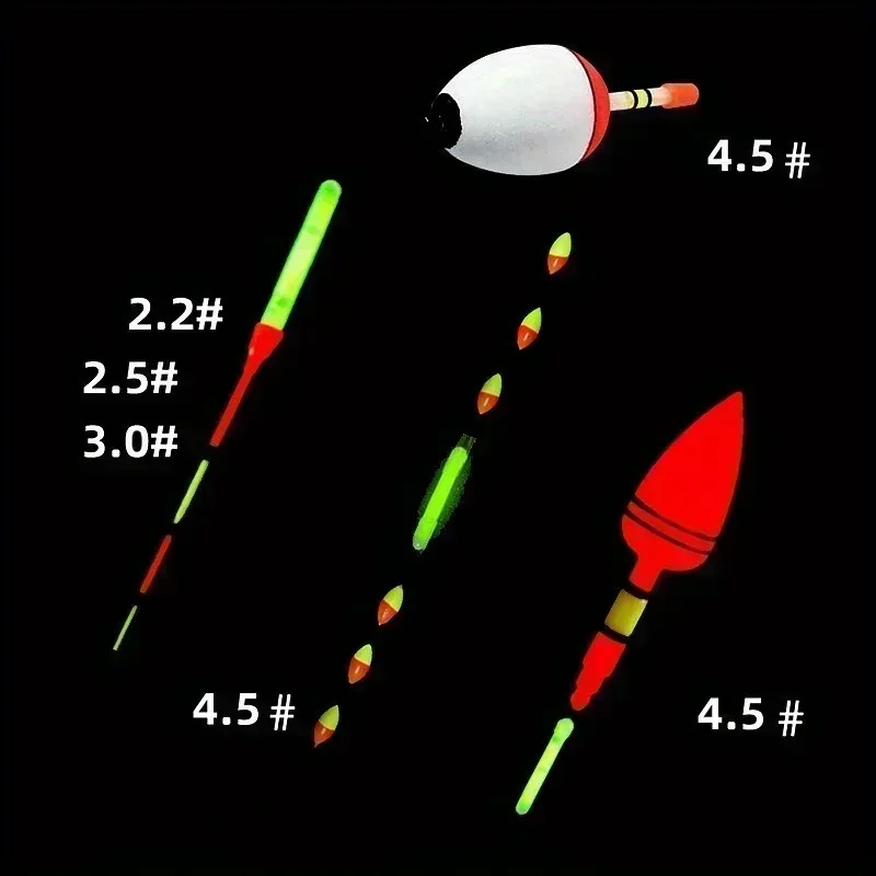 Bastão de Luz Fluorescente para Pesca 2.5/4.5mm Fireflies - Luzes para Vara de Pesca que Brilham no Escuro. - Imagem 5