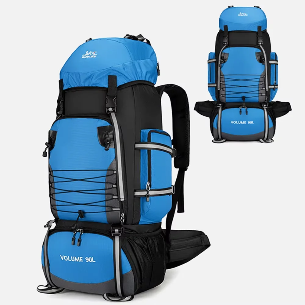 Mochila Tática 90L/100L, Sistema de Fixação Modular, Náilon Impermeável, Antifurto, para Montanhismo e Caminhada - Imagem 19