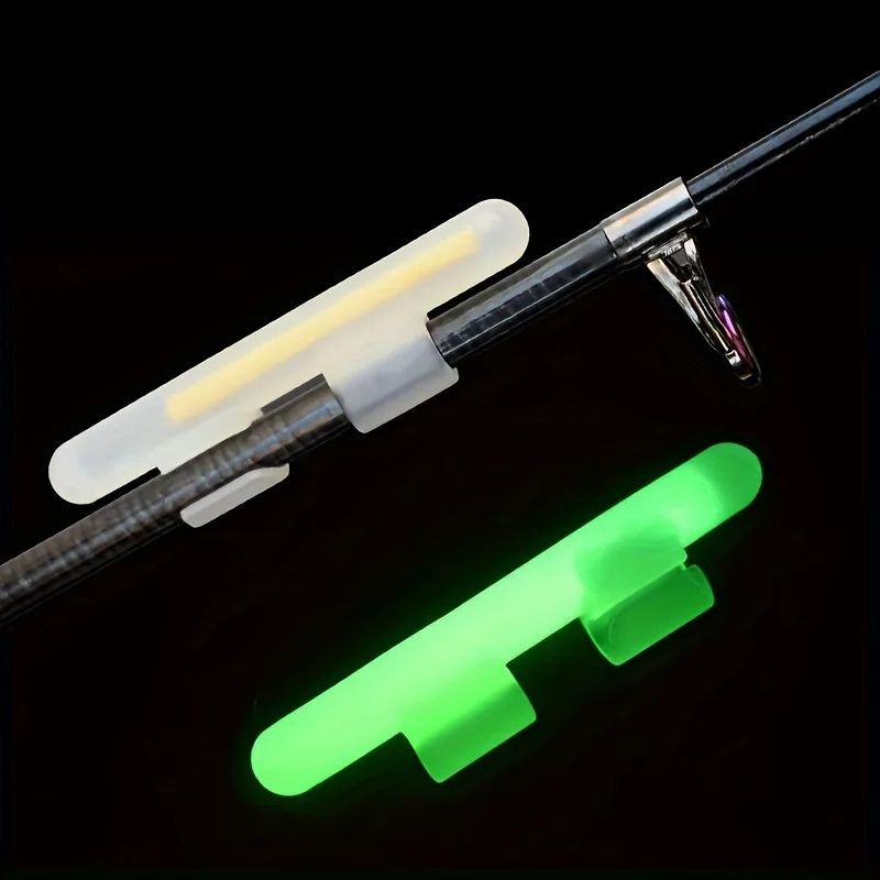 Clipe! 10 unidades (5 sacos) Bastões luminosos para pesca noturna SS-XL, que brilham no escuro, bastões químicos verdes que emitem luz, para iluminar a vara de pesca. - Imagem 3