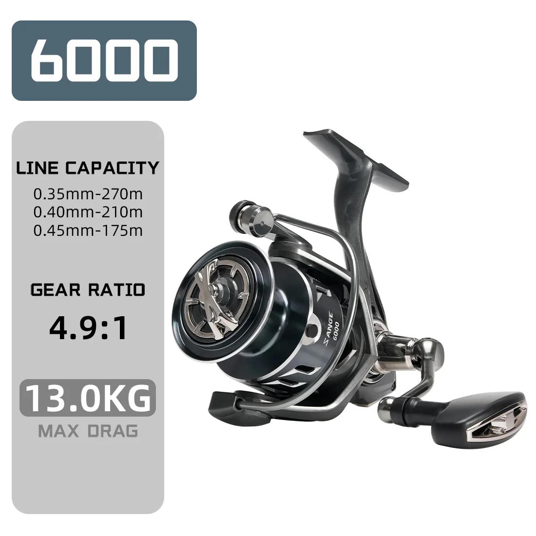 Molinete SeaKnight 1000–6000, 8 Rolamentos, Freio 28lbs, Alumínio CNC, Água Doce. - Imagem 7