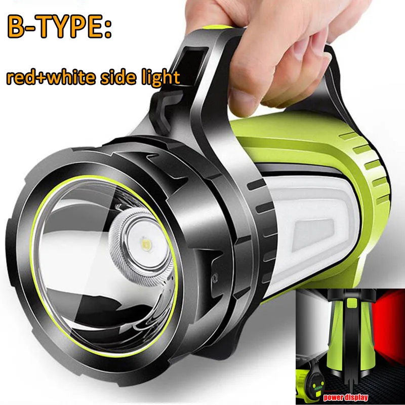 Lanterna Holofote LED Portátil USB – Ideal para Pesca, Camping e Emergências - Imagem 8