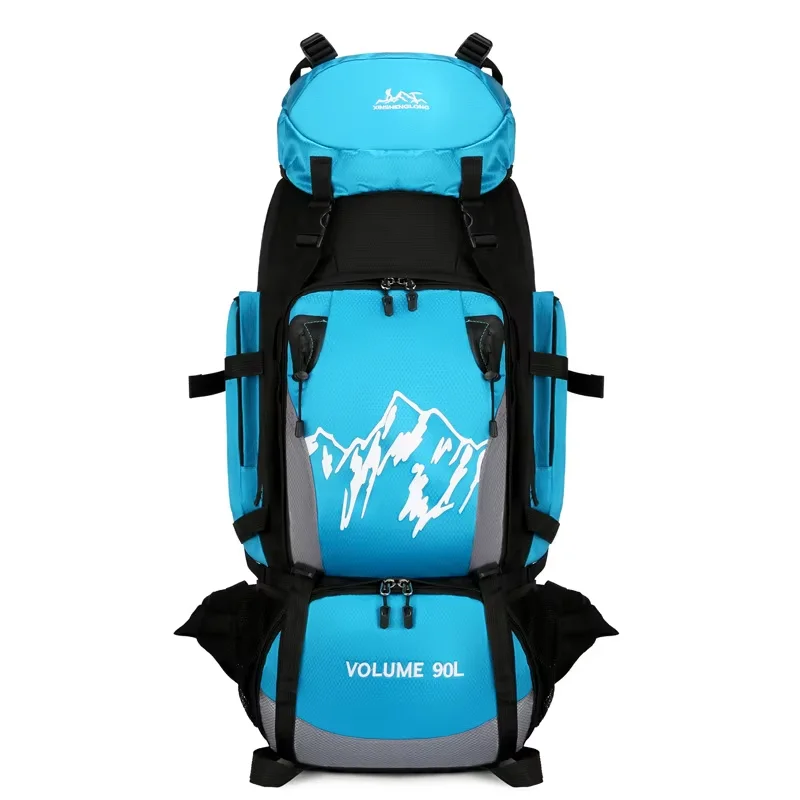 Mochila Tática 90L/100L, Sistema de Fixação Modular, Náilon Impermeável, Antifurto, para Montanhismo e Caminhada - Imagem 22
