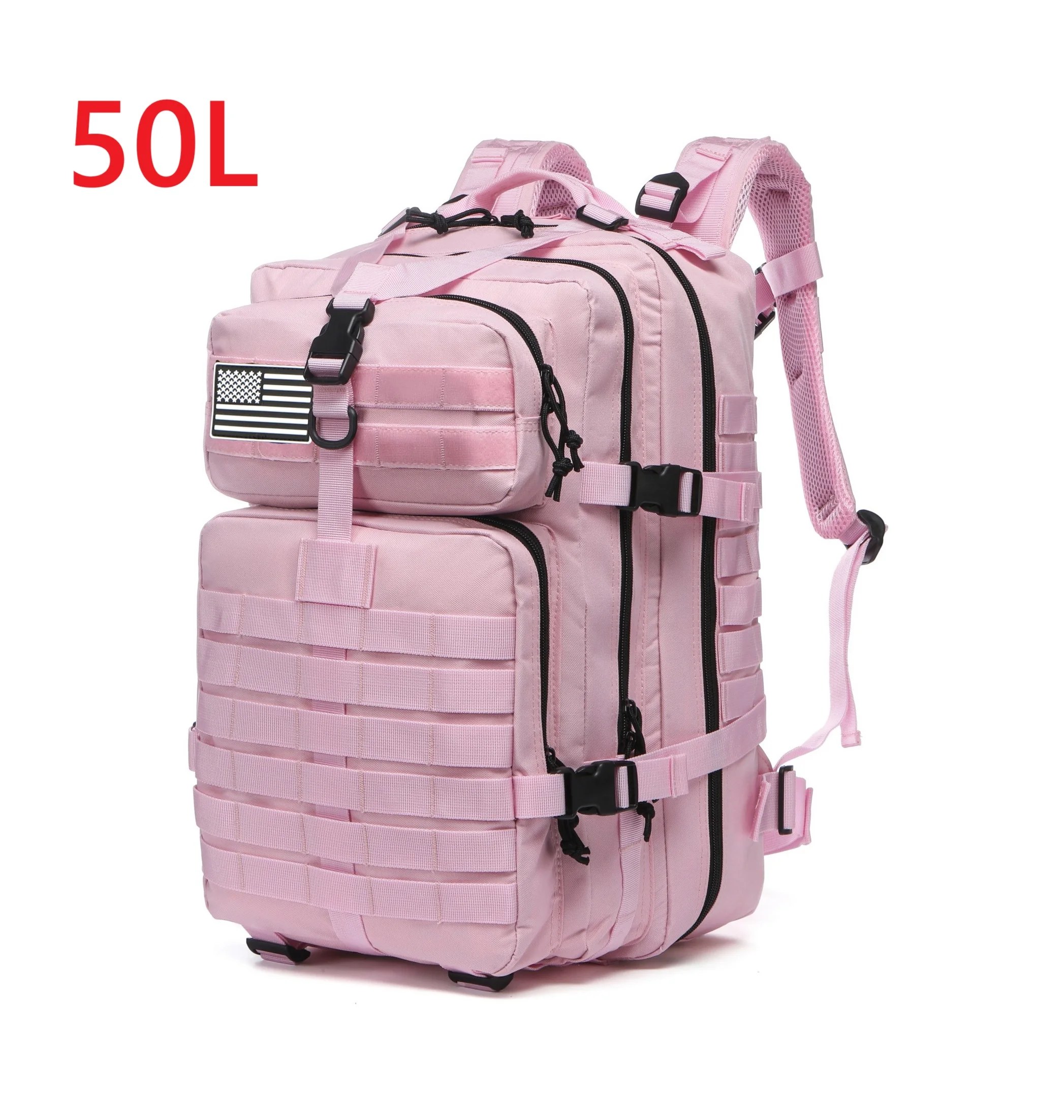 Mochila Multiuso 25L e 50L, Náilon Impermeável Resistente, Tática para Esportes, Camping, Pesca e Caminhadas na Natureza - Imagem 12