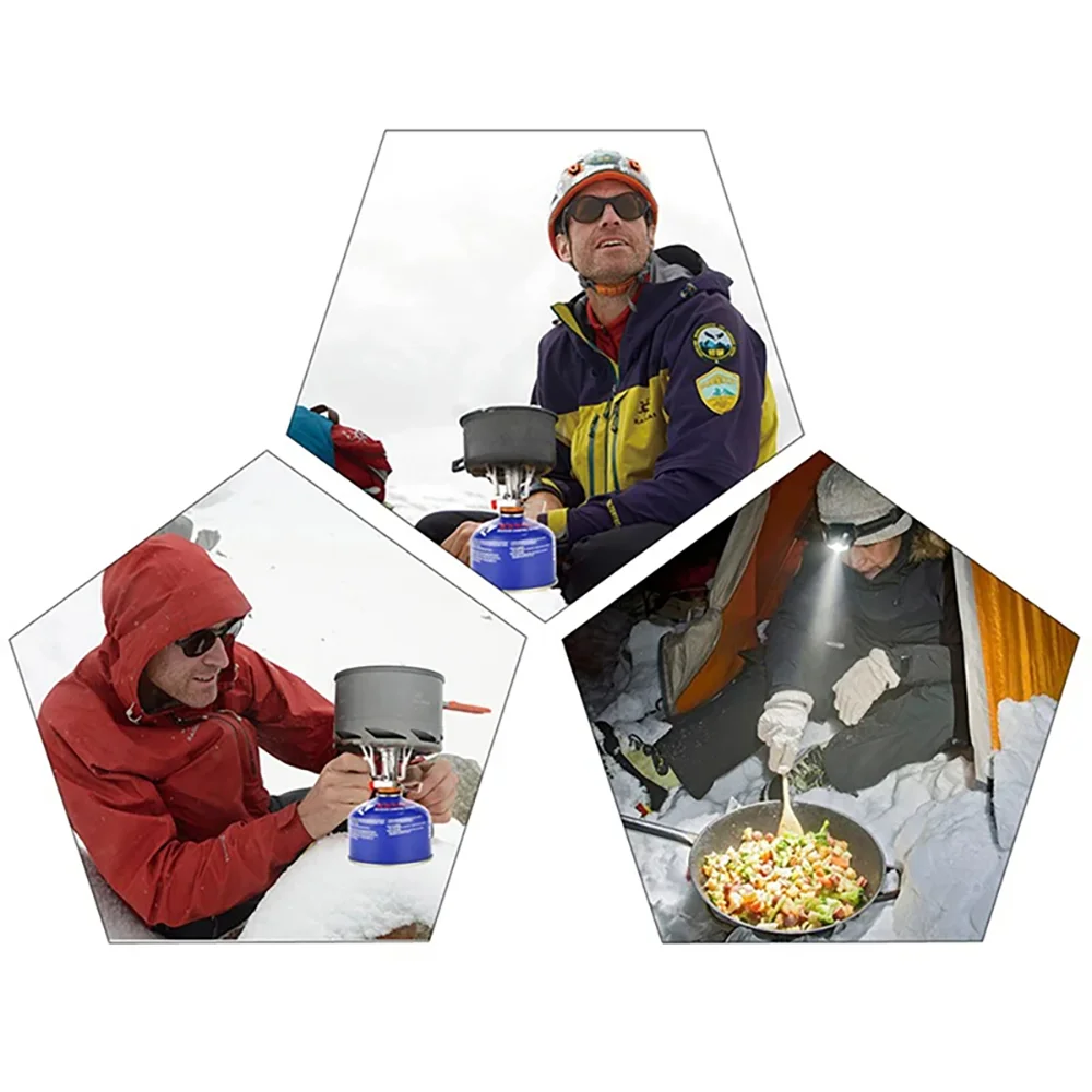 Conjunto de Panelas para Camping ao Ar Livre, Feito de Material de Liga de Alumínio Duro, Portátil, Conjunto de Utensílios de Cozinha para 1-2 Pessoas - Imagem 6