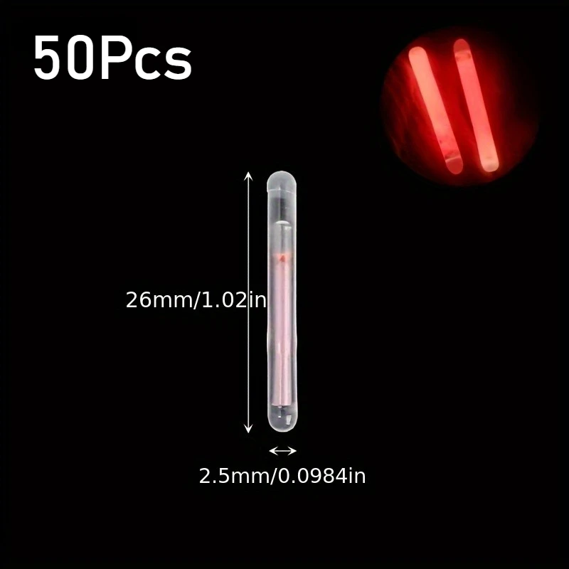 Bastão de Luz Fluorescente para Pesca 2.5/4.5mm Fireflies - Luzes para Vara de Pesca que Brilham no Escuro. - Imagem 16