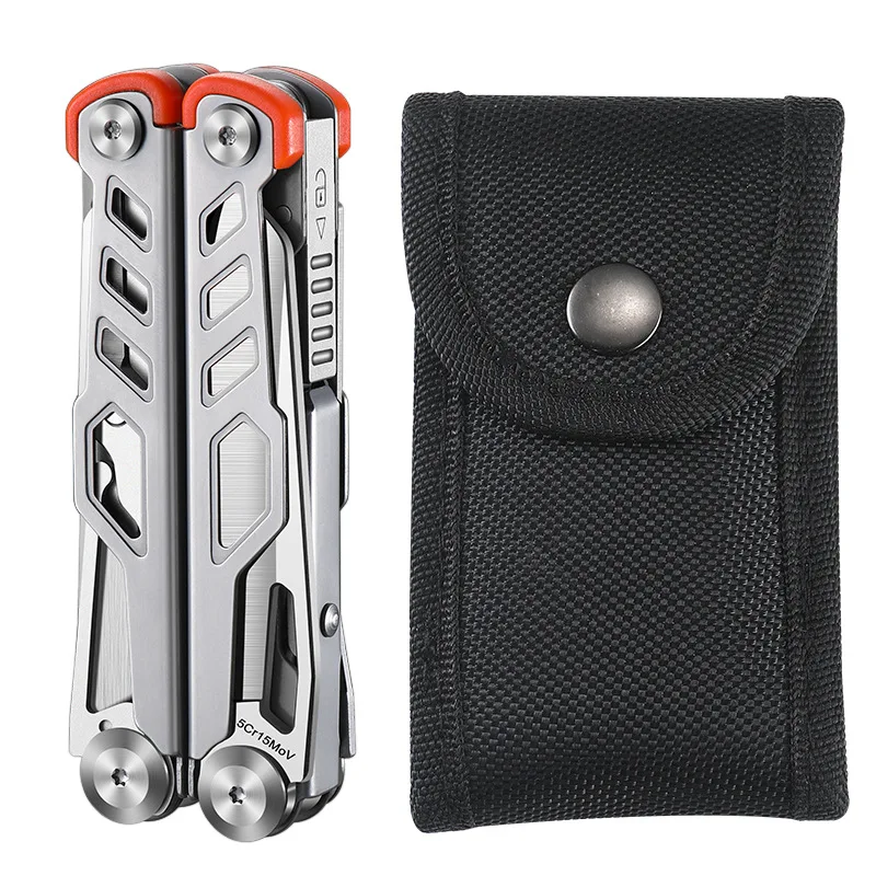 Alicate Multifuncional Dobrável Portátil EDC para Emergências ao Ar Livre com Tesoura, Chave e Chave de Fenda para Camping - Imagem 9