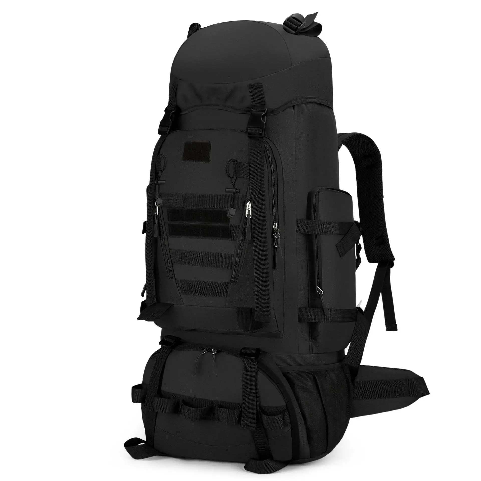 Mochila Tática 90L/100L, Sistema de Fixação Modular, Náilon Impermeável, Antifurto, para Montanhismo e Caminhada - Imagem 9