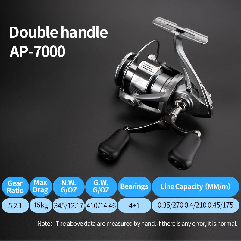 Carretilha de Pesca Huidiao Stella 2000-7000 4+1BB 16KG de Arrasto Máximo Zero Play com Manivela Dupla para Água Doce e Salgada - Imagem 10