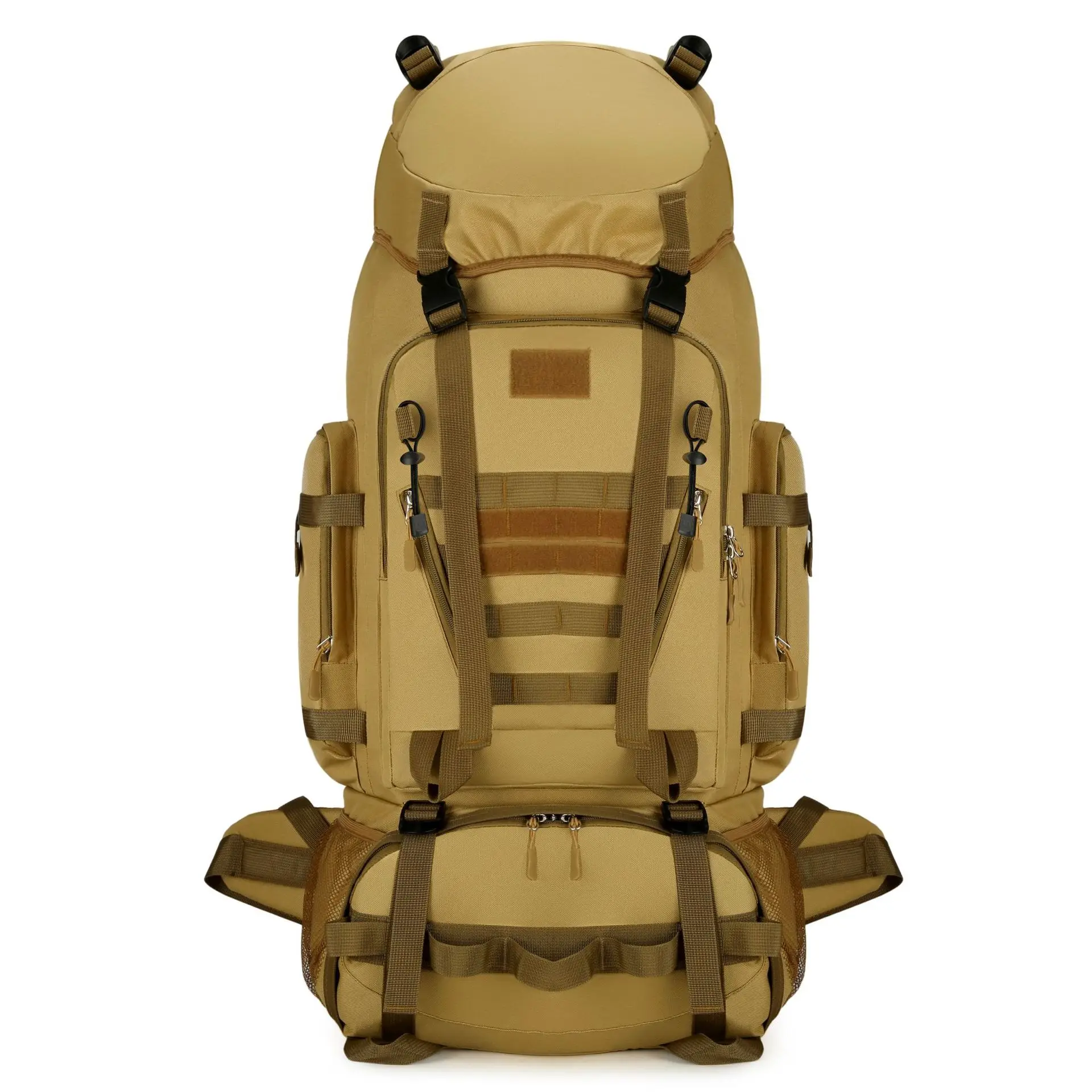 Mochila Tática 90L/100L, Sistema de Fixação Modular, Náilon Impermeável, Antifurto, para Montanhismo e Caminhada - Imagem 18