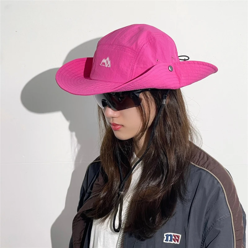 Chapéu de Sol Estilo Japonês, Seca Rápido, Respirável, Proteção Completa, Modelo Balde, Para Homens e Mulheres, Montanhismo e Praia - Imagem 6
