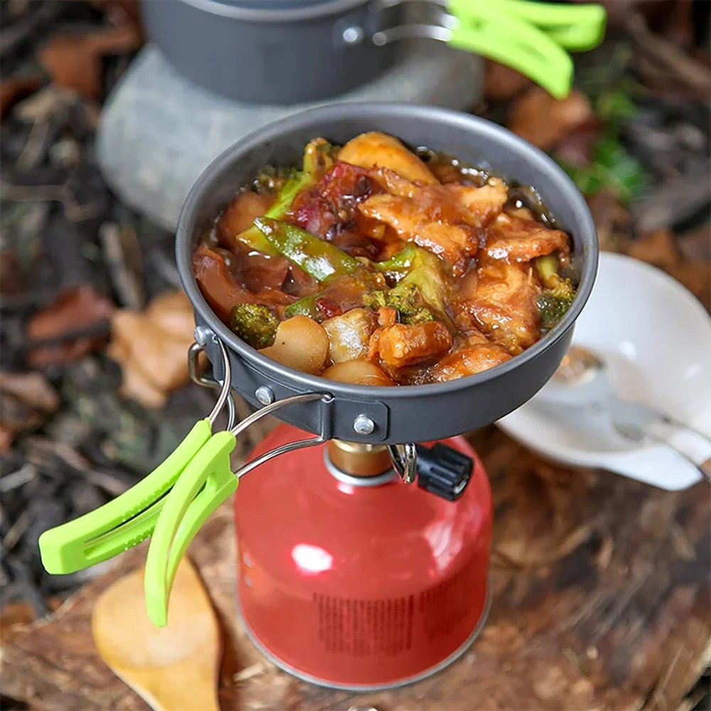 Conjunto Utensílios Cozinha ZCTYHPGACN, Liga de Alumínio, Apto para Alimentos, Leve e Resistente, para Acampamento e Uso Geral. - Imagem 3